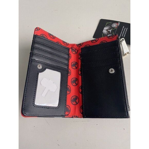 Loungefly Disney Marvel Thor Love & Thunder Flap Wallet NEW - Picture 7 of 11